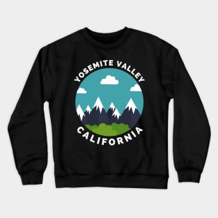 Yosemite Valley Ski Snowboard Mountain California Yosemite - Yosemite Valley California - Travel Crewneck Sweatshirt